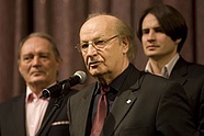Od lewej: Tadeusz Kozłowski, Wiesław Ochman, Grzegorz Chełmecki