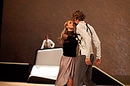 Magdalena Ciechowicz and Sergey Popov in Jacek Tyski's 'Hamlet', photo: Ewa Krasucka