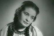 Maria Fołtyn w tytułowej roli w "Halce" Stanisława Moniuszki, Opera Warszawska, prem. 31 maja 1953, reż. Leon Schiller, fot. Edward Hartwig
