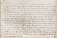 Reskrypt Stanisława Augusta powołujący pierwszy polski zespół baletowy w Warszawie, 1785