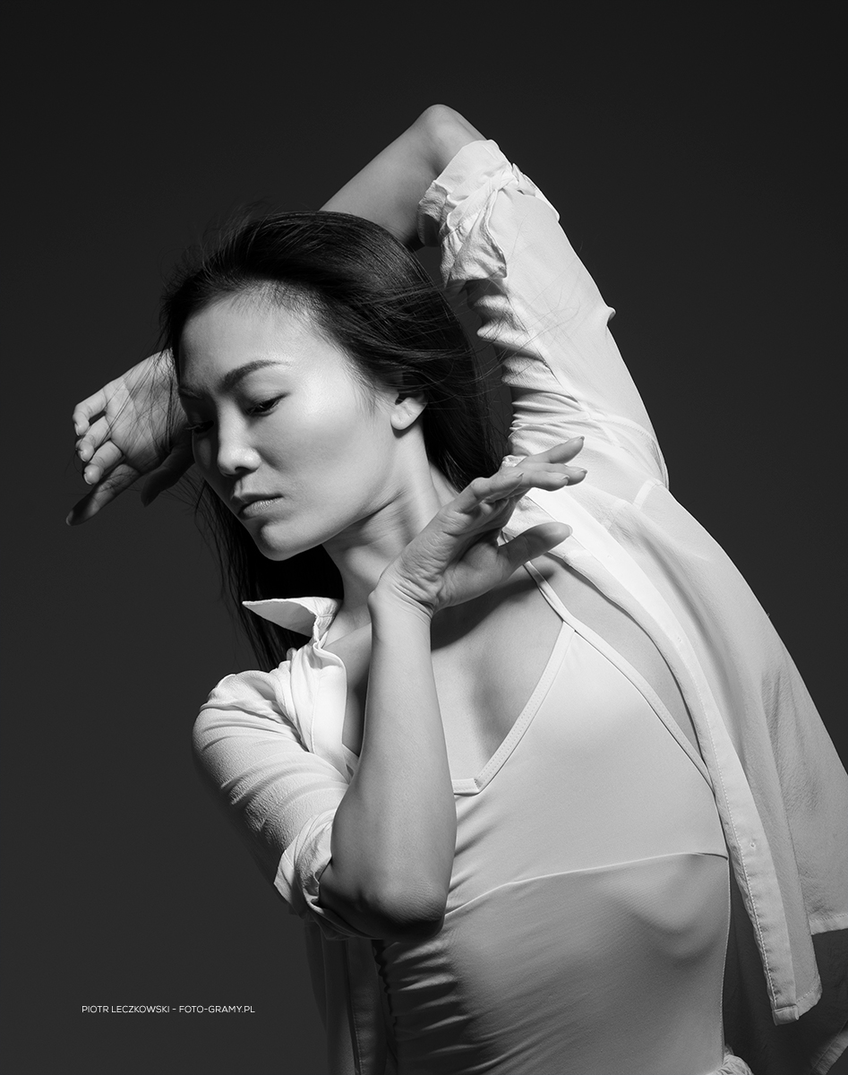 Black-and-white photo of Yuka Ebihara