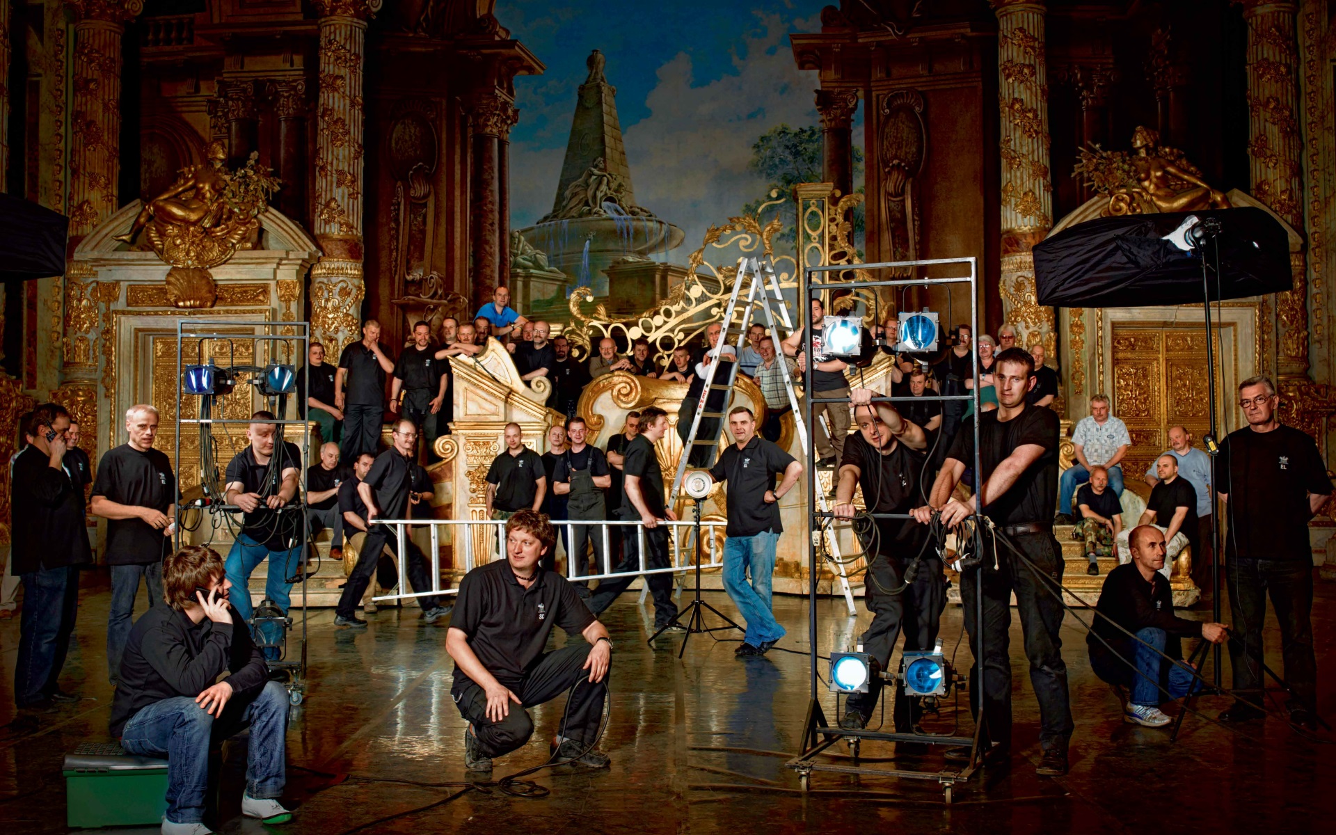 Stagehands, photo by Anna Fedisz