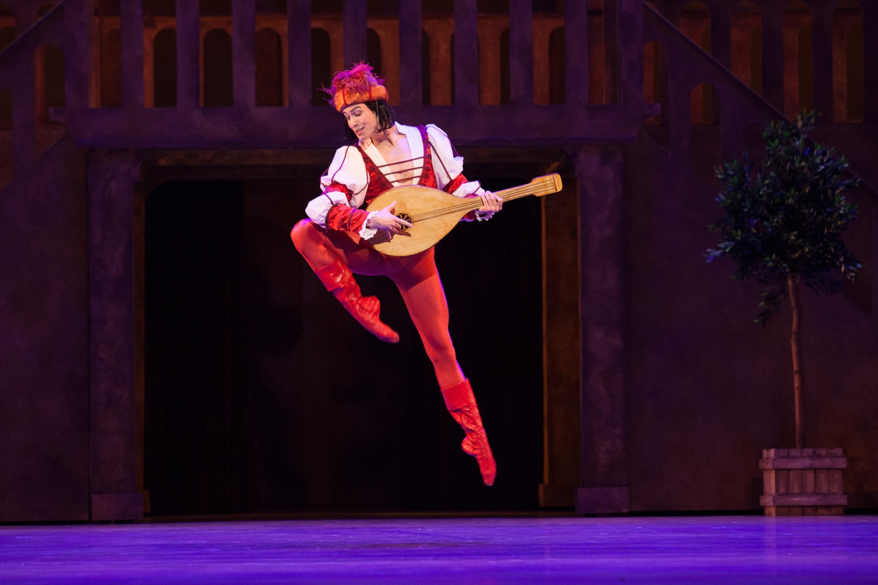 Krist&oacute;f Szab&oacute; jako Hortensio w Poskromieniu złośnicy, fot. Ewa Krasucka