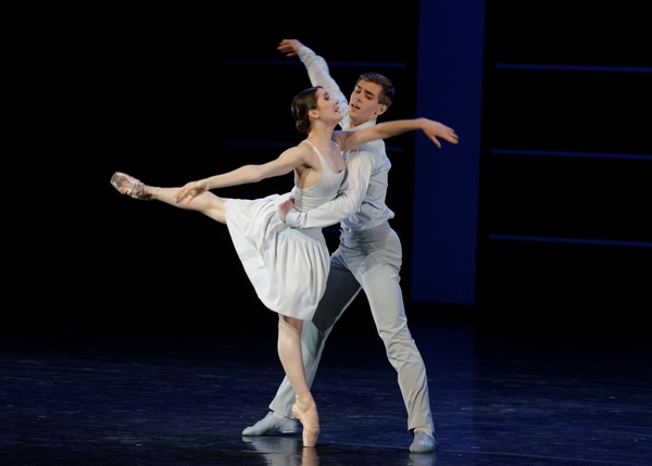 9. Olesia Shaytanova and Jeronimas Krivickas of the Lithuanian National Opera and Ballet Theatre in a duet from Krzysztof Pastor's Romeo and Juliet.