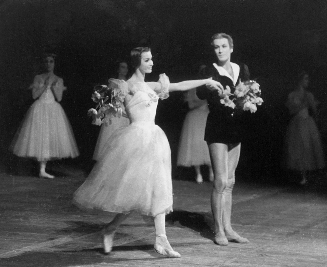 Archive photograph of a pair of dancers on stage