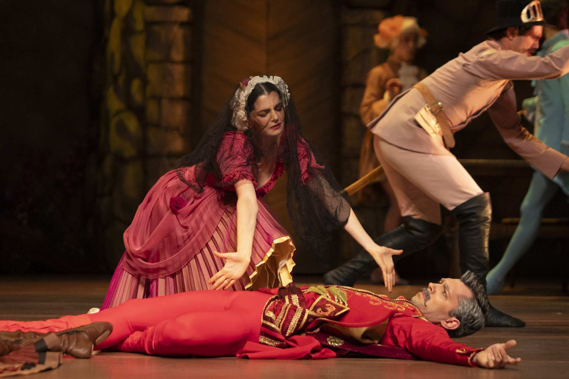 Yana Shtanhei jako Podstolina i Paweł Koncewoj jako Cześnik w „Przypowieści sarmackiej”, fot. Ewa Krasucka