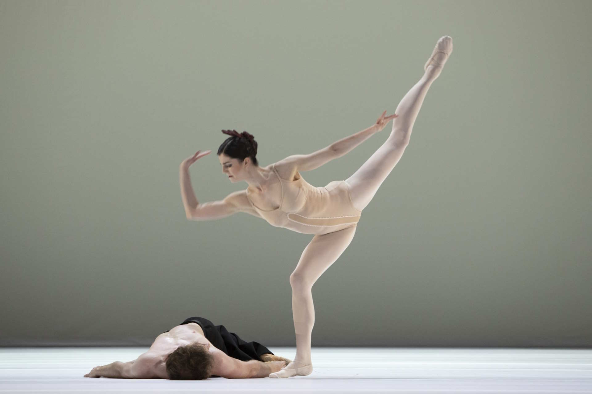 Yana Shtanhei i Gregor Giselbrecht w balecie „Grosse Fuge”, fot. Ewa Krasucka